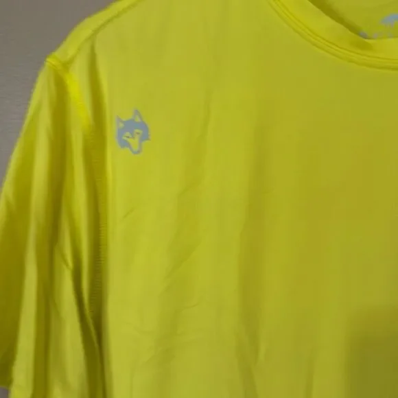 Greyson mens athletic shirt size large cooling moisture wicking yellow hiking bi - Picture 2 of 6